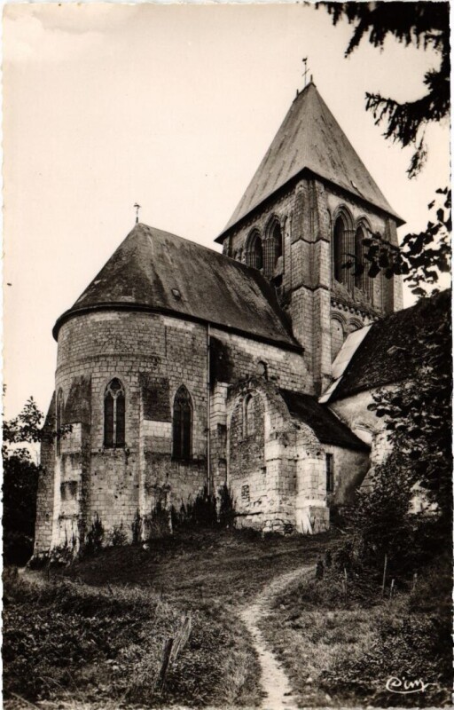 Carte postale ancienne Troo L'Eglise, L'Abside France