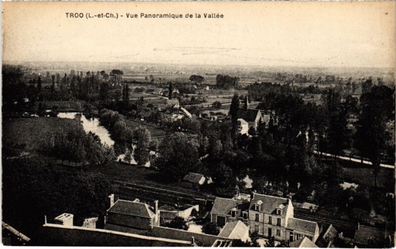 Carte postale ancienne Troo Vue Panoramique de la Vallee France