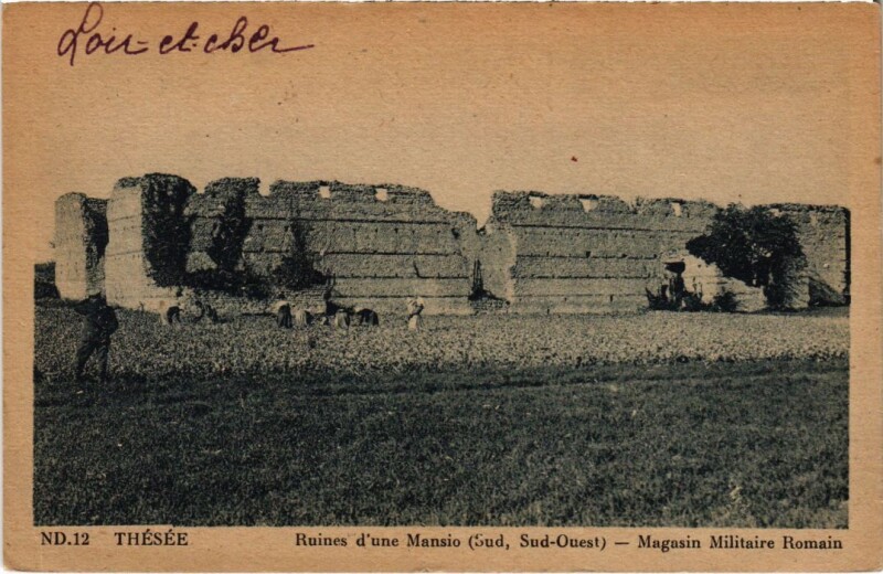 Carte postale ancienne Thesee Ruines d'une mansio France