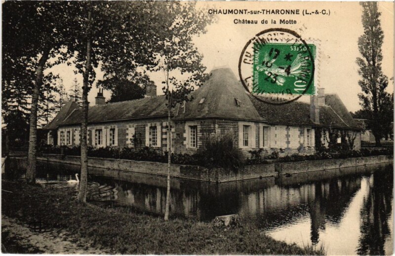 Carte postale ancienne Chaumont sur Tharonne Chateau de la Motte France à Chaumont-sur-Tharonne