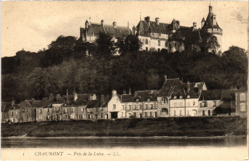 Carte postale ancienne Chaumont Pris de la Loire France