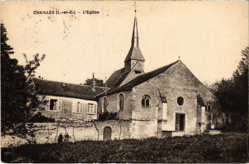 Carte postale ancienne Chailles L'Eglise France à Chailles
