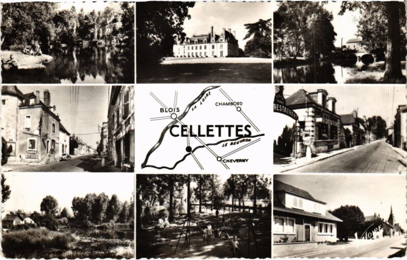 Carte postale ancienne Souvenir de Cellettes France à Cellettes