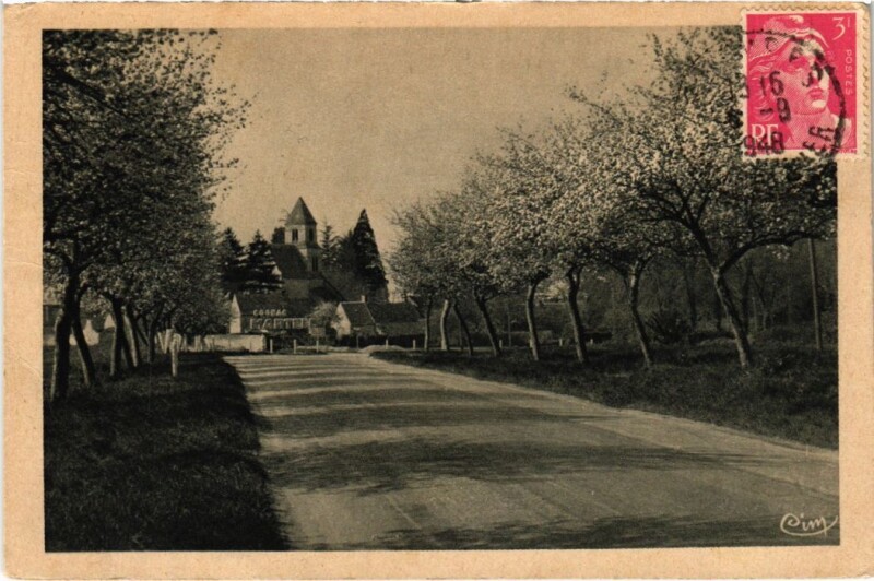 Carte postale ancienne Suevres St.Lubin au Printemps France