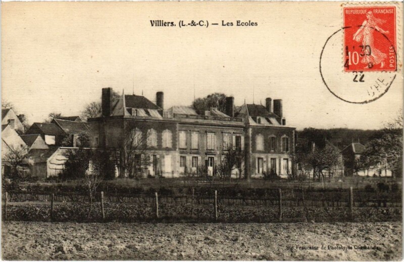 Carte postale ancienne Villiers Les Ecoles France