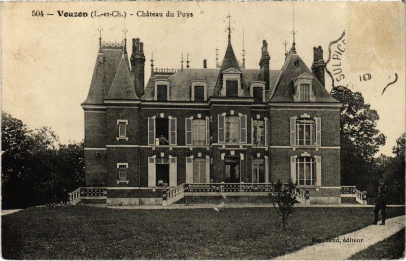 Carte postale ancienne Vouzon Chateau du Puys France à Vouzon