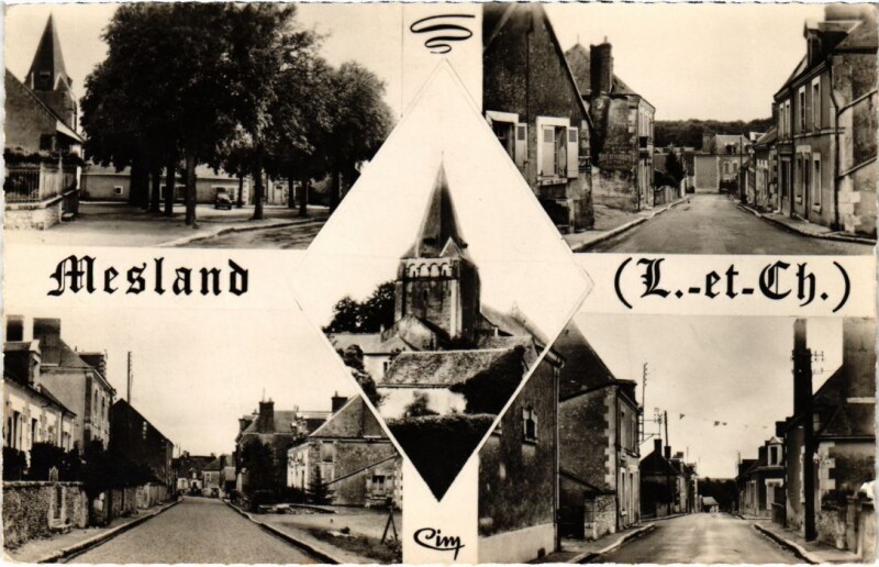 Carte postale ancienne Souvenir de Mesland France à Mesland