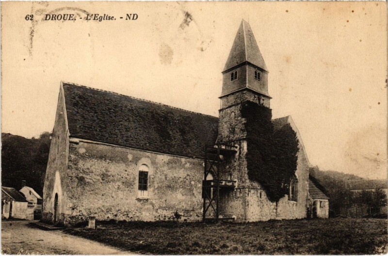 Carte postale ancienne Droue L'Eglise France