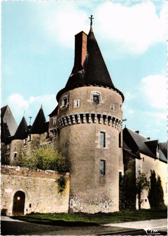 Carte postale ancienne Fougeres s Bievre Le Chateau, Le Donjon France