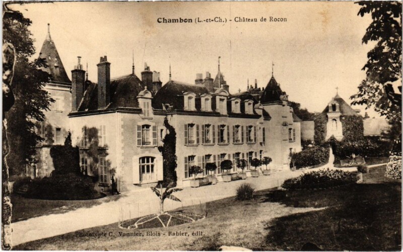 Carte postale ancienne Chambon Chateau de Rocon France
