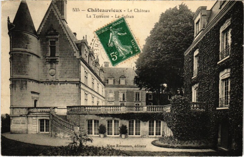 Carte postale ancienne Chateauvieux Le Chateau France