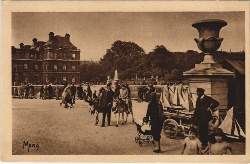 Carte postale ancienne Paris 6e Jardin du Luxembourg