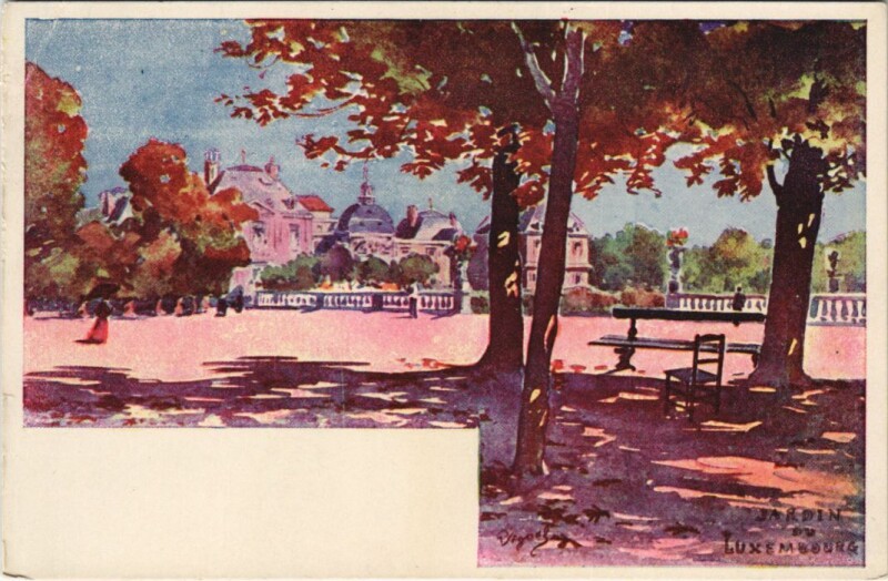 Carte postale ancienne Paris 6e Jardin du Luxembourg