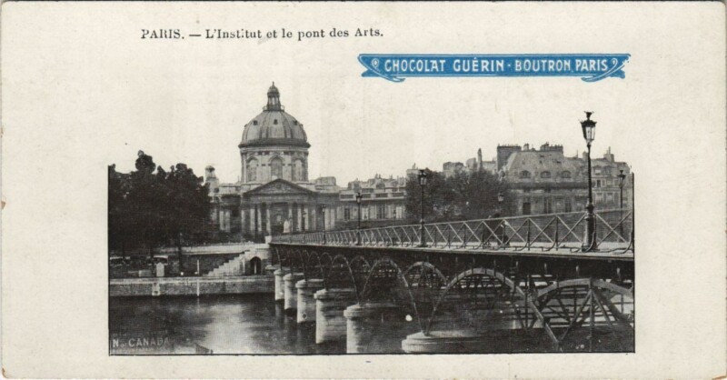 Carte postale ancienne Paris 6e Pont des Arts