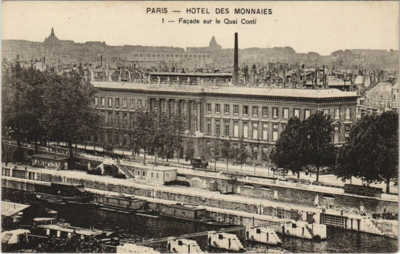 Carte postale ancienne Paris 6e Hotel des Monnaies facade
