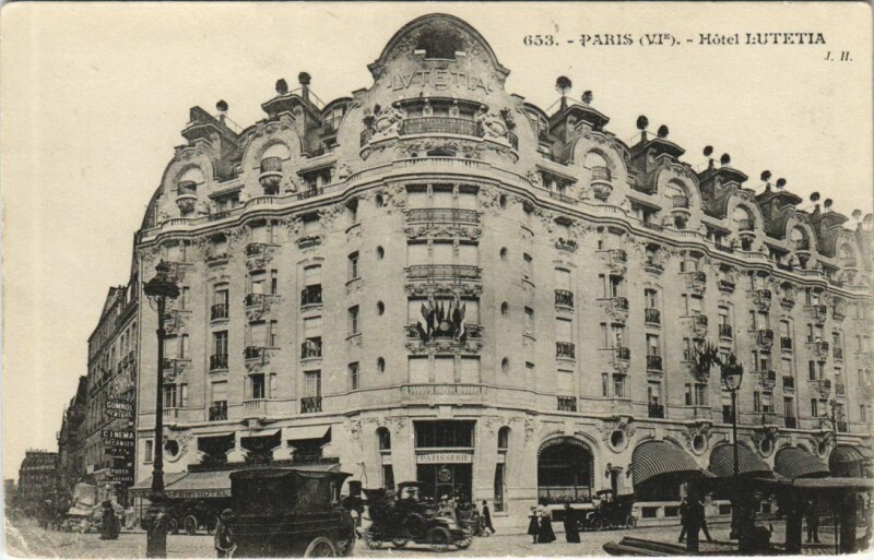 Carte postale ancienne Paris 6e Hotel Lutetia