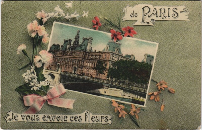 Carte postale ancienne Paris 4e Hotel de Ville