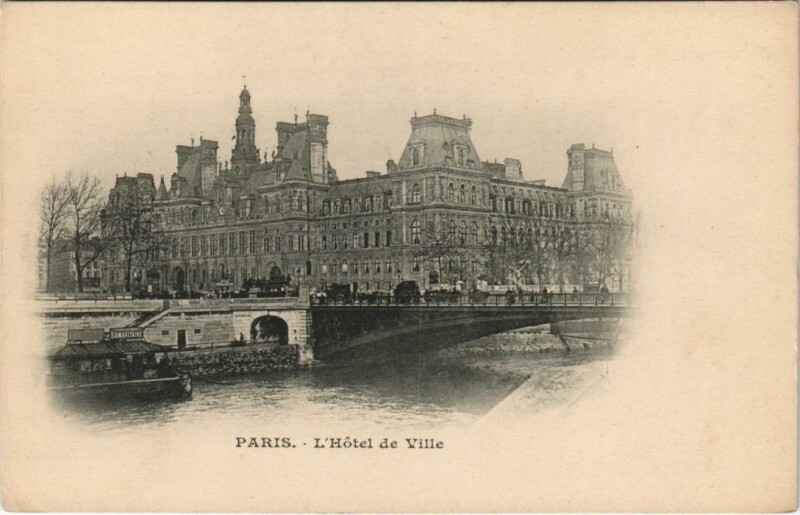 Carte postale ancienne Paris 4e Hotel de Ville