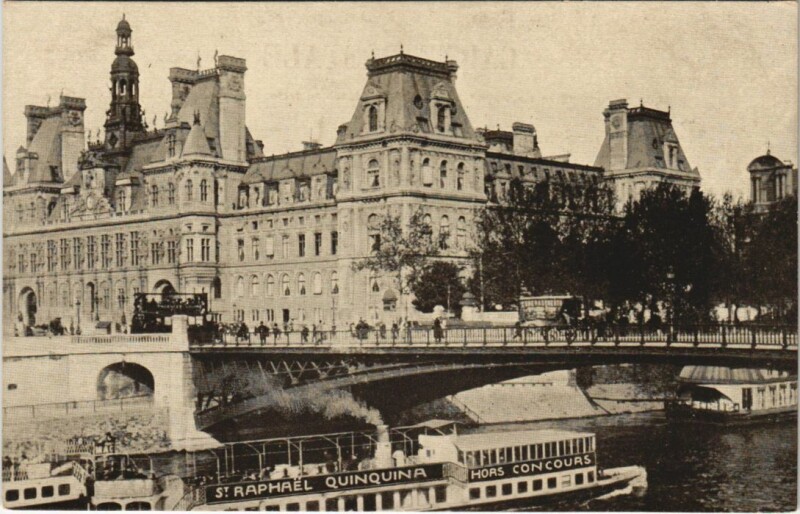Carte postale ancienne Paris 4e Hotel de Ville