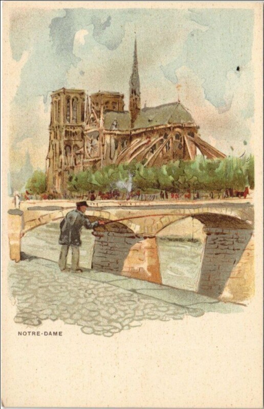 Carte postale ancienne Paris 4e Notre-Dame