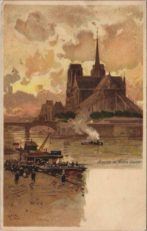 Carte postale ancienne Paris 4e Notre-Dame