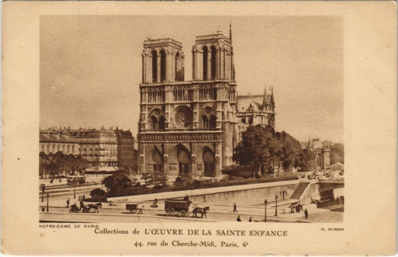 Carte postale ancienne Paris 4e Notre-Dame