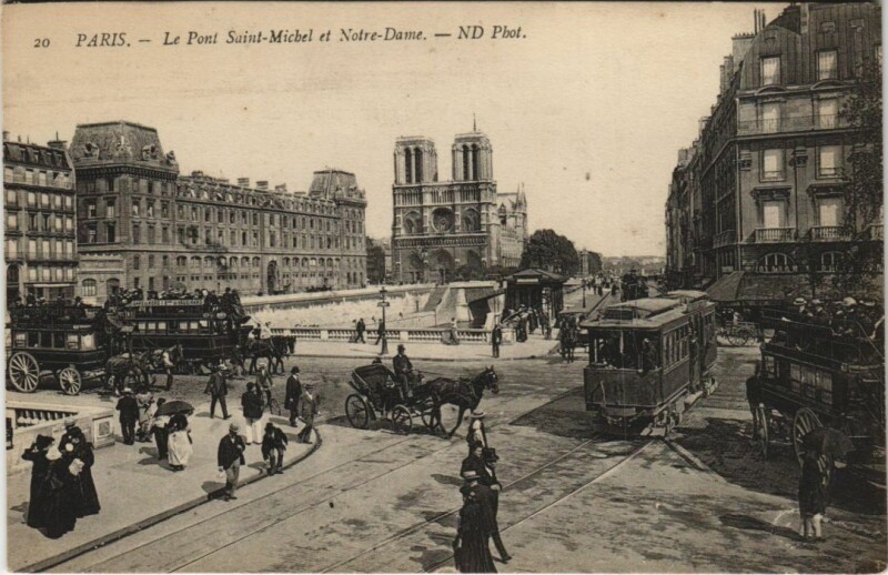 Carte postale ancienne Paris 4e Notre-Dame