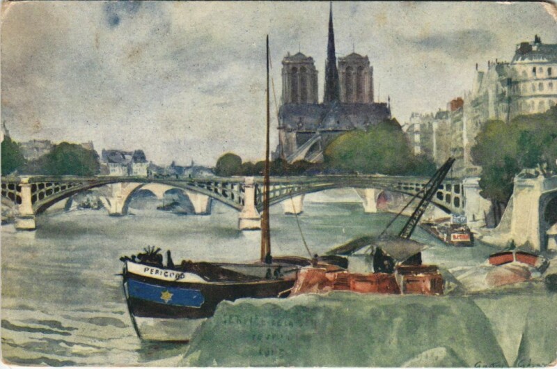 Carte postale ancienne Paris 4e Notre-Dame