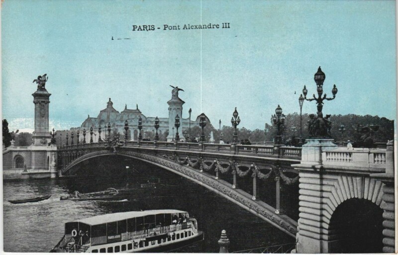 Carte postale ancienne Paris 7e Pont Alexandre Iii