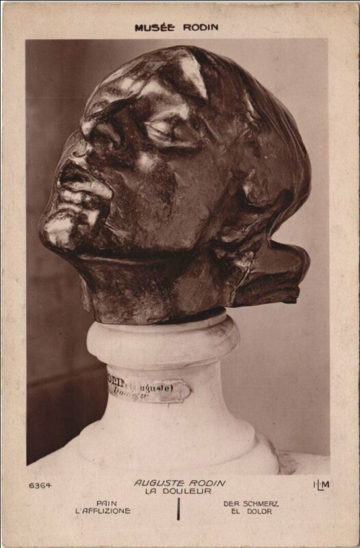 Carte postale ancienne Paris 7e Musée Rodin La Douleur