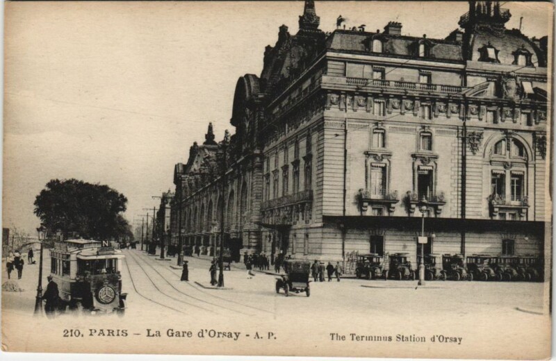 Carte postale ancienne Paris 7e Gare d'Orléans