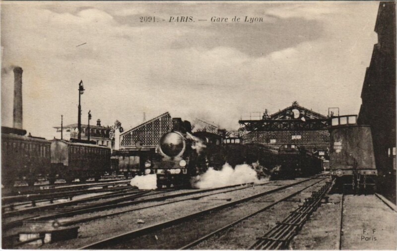 Carte postale ancienne Gare de Lyon à Paris 12e