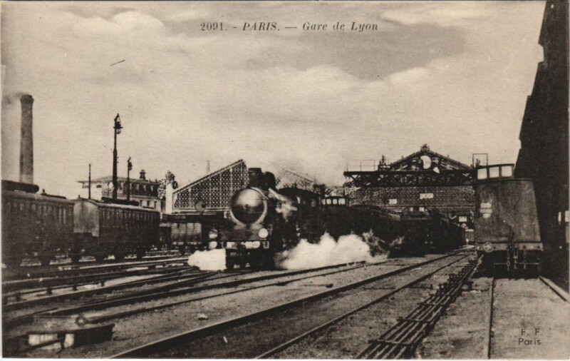 Carte postale ancienne Gare de Lyon à Paris 12e