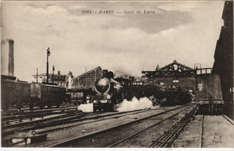 Carte postale ancienne Gare de Lyon à Paris 12e