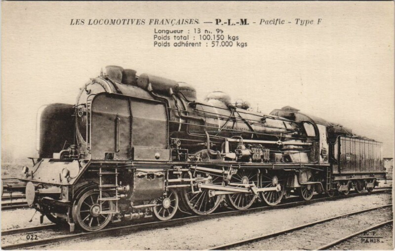 Carte postale ancienne Paris 12e Locomotive Pacific