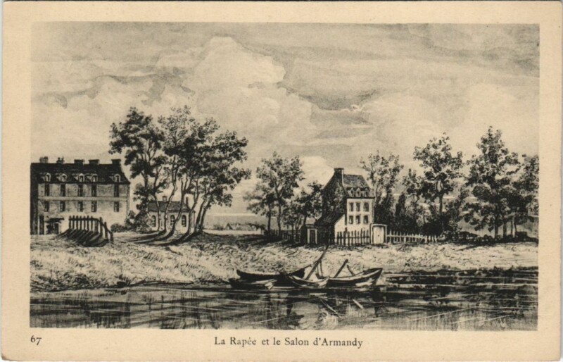Carte postale ancienne Paris 12e La Rapée et Salon d'Armandy