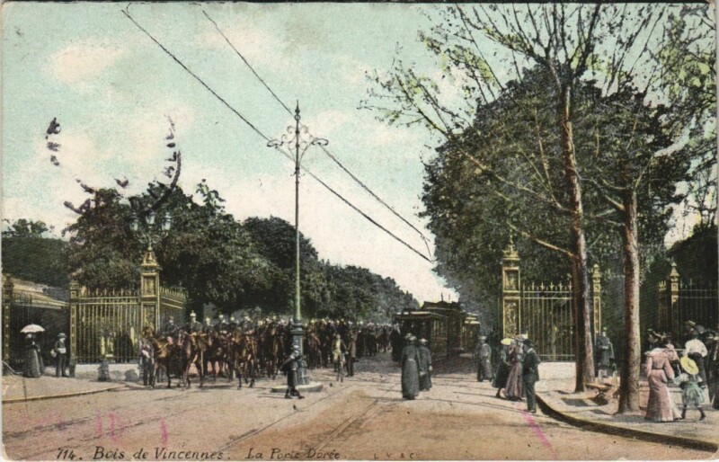 Carte postale ancienne Bois de Vincennes - La Porte Dorée à Paris 12e
