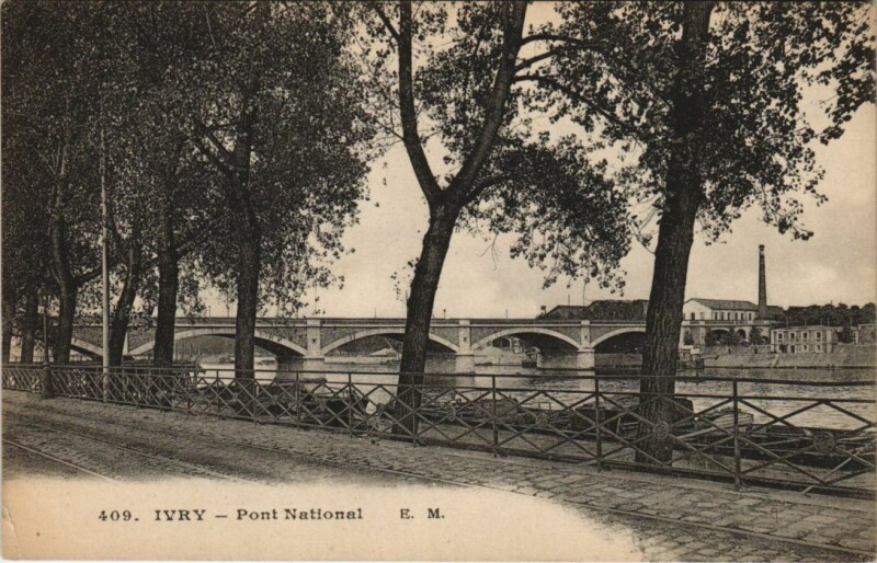 Carte postale ancienne Paris 12e Pont National