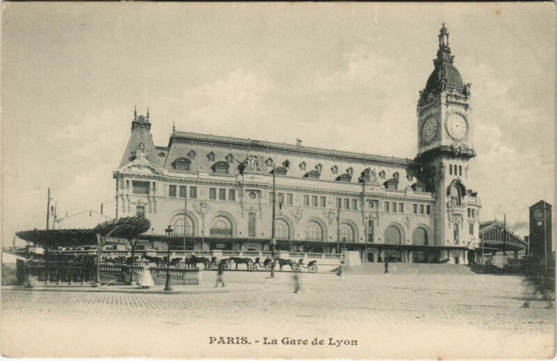 Carte postale ancienne La Gare de Lyon à Paris 12e
