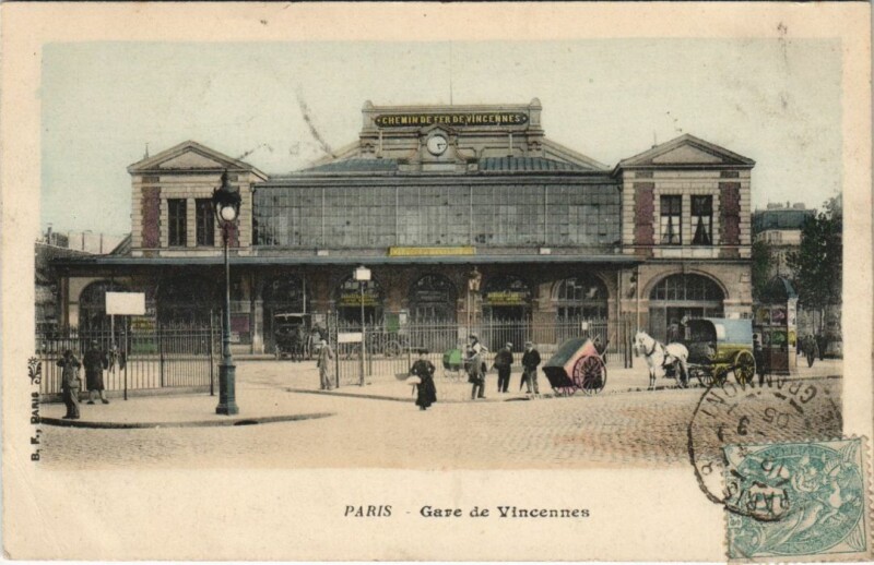 Carte postale ancienne Gare de Vincennes à Paris 12e