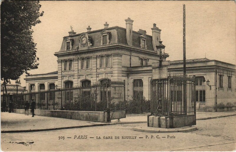 Carte postale ancienne La Gare de Reuilly à Paris 12e