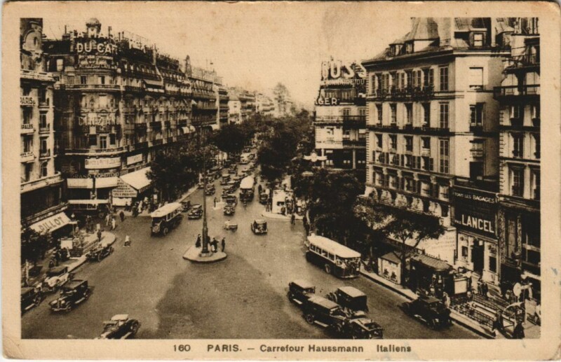 Carte postale ancienne Paris 9e Les Grands Boulevards