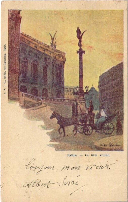 Carte postale ancienne Paris 9e L'Opéra
