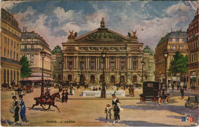 Carte postale ancienne Paris 9e L'Opéra