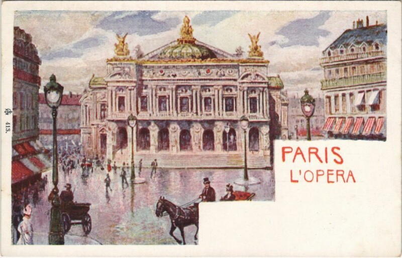 Carte postale ancienne Paris 9e L'Opéra