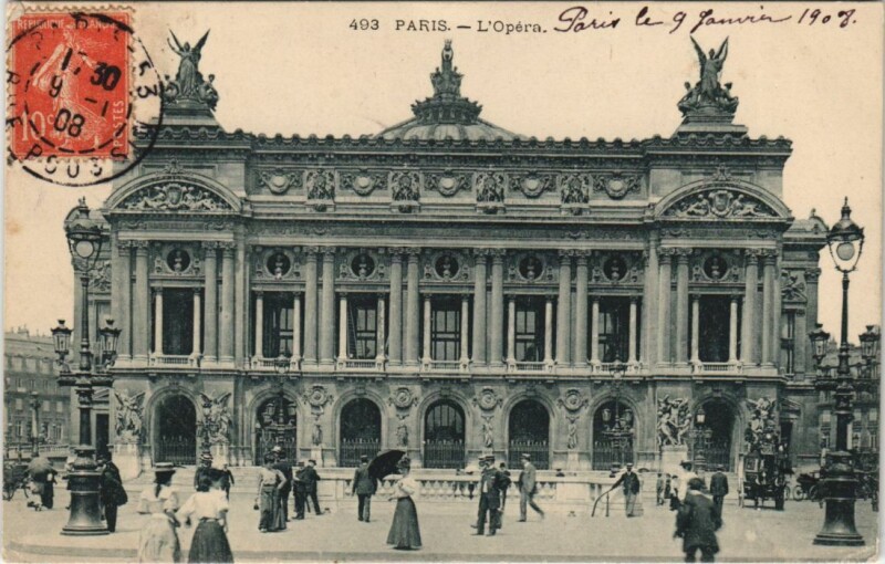 Carte postale ancienne Paris 9e L'Opéra