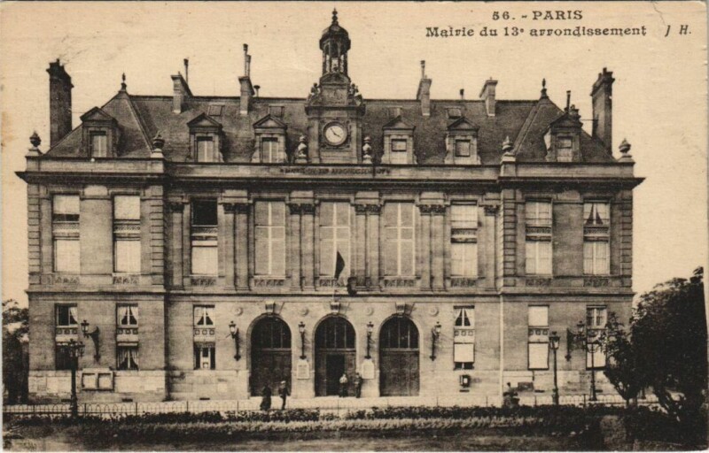 Carte postale ancienne Paris 13e Le Mairie