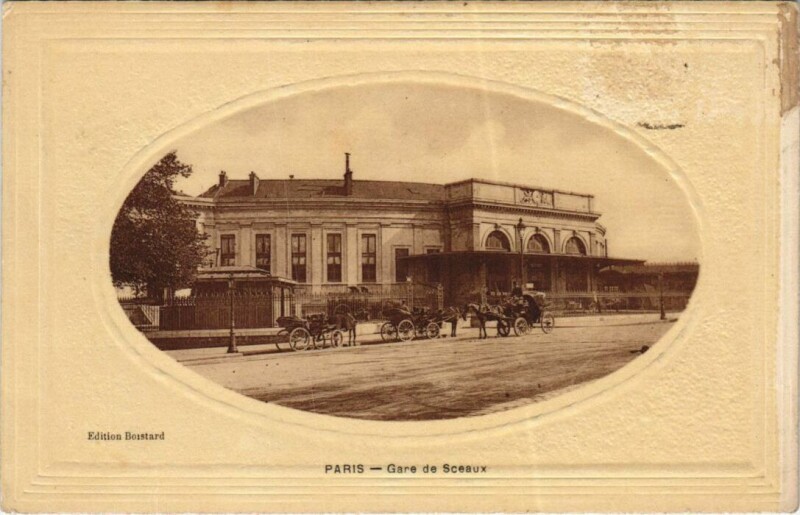 Carte postale ancienne Paris 14e Gare de Sceaux
