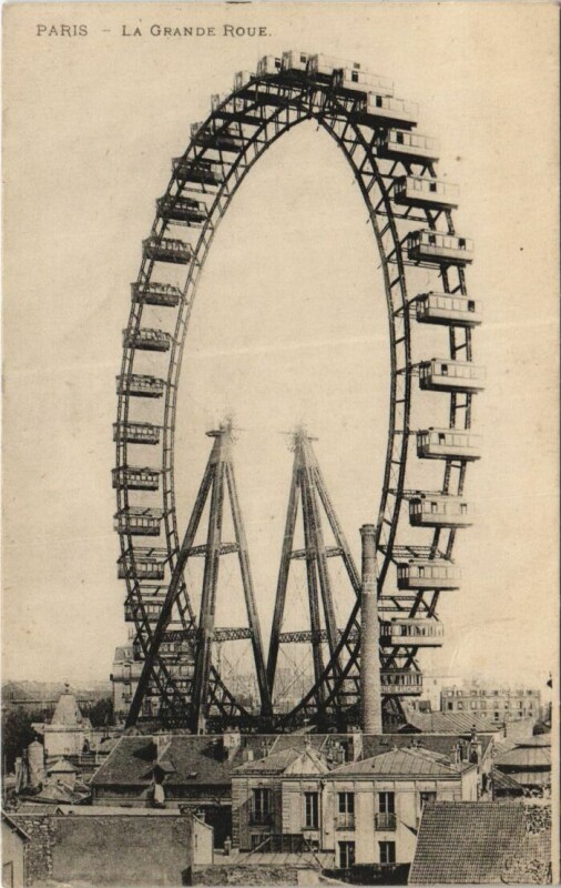 Carte postale ancienne La Grande Roue à Paris 7e