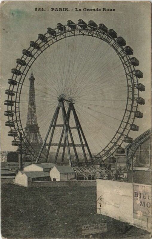 Carte postale ancienne La Grande Roue à Paris 15e